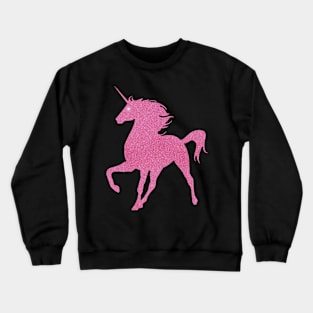 Pink Faux Glitter Magical Unicorn Crewneck Sweatshirt